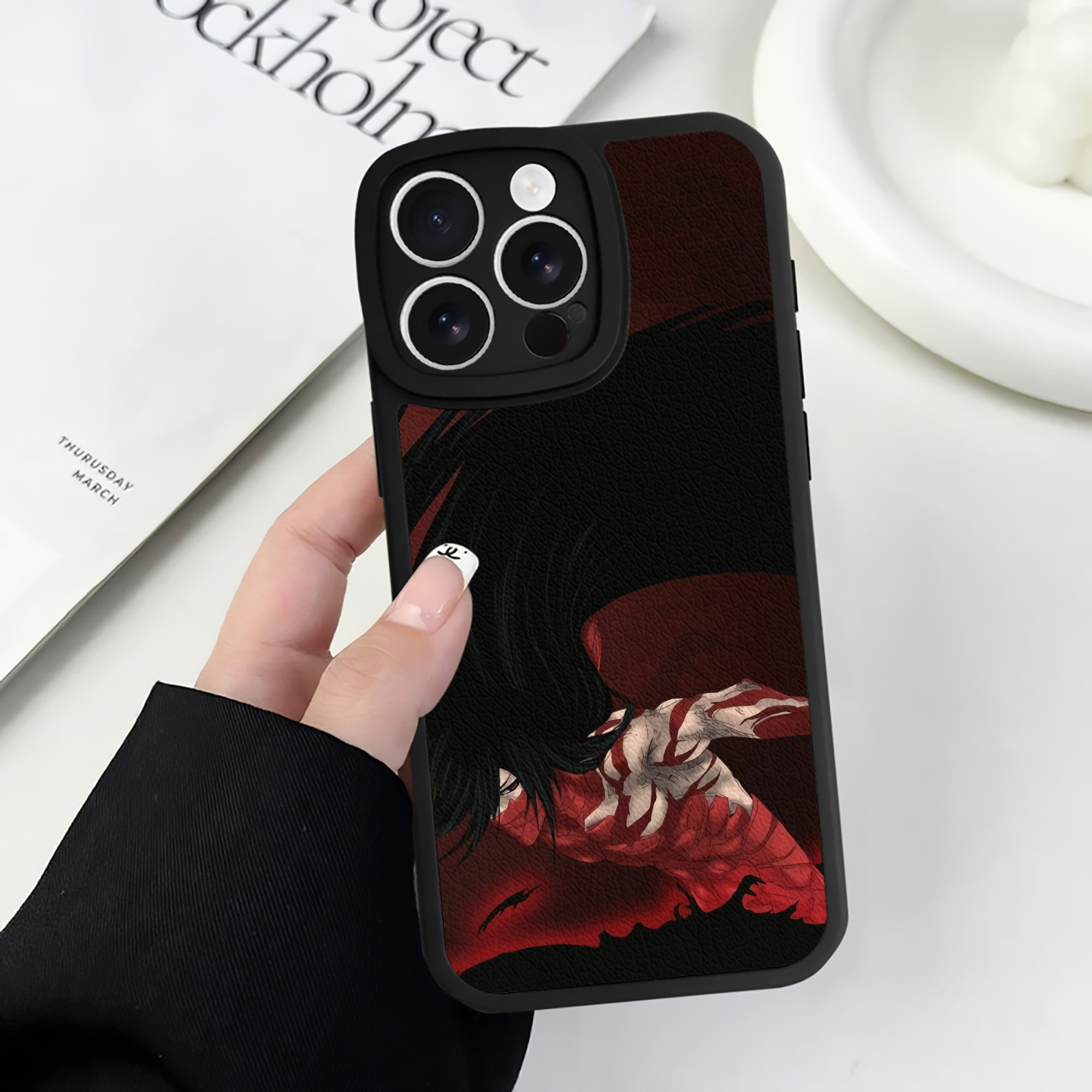 （画像用） ブリーチ BLEACH 【iPhone 16シリーズ対応】シリコンスマホケース（レザー調） 材質：シリコン